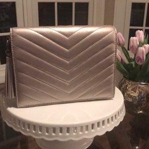 Silver clutch/ shoulder bag, formal, NWOT